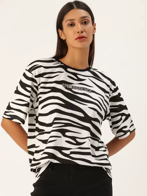 Women Zebra Oversize T-shirt - image 7