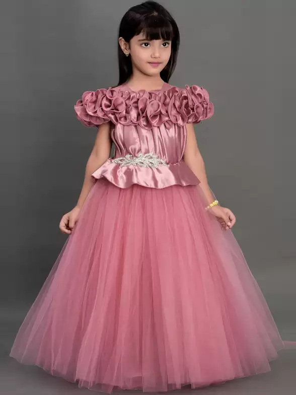 Girls Satin Maxi Dress - image 7