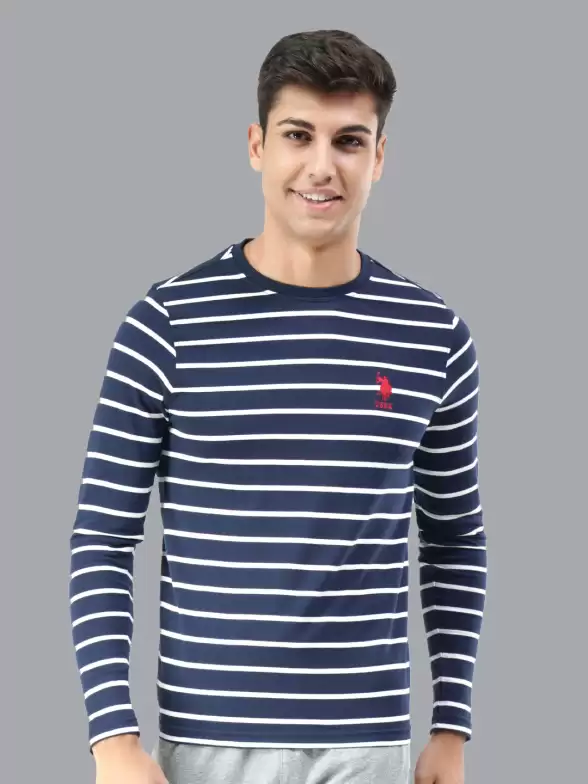 Men Striped Lounge T-shirt - image 7