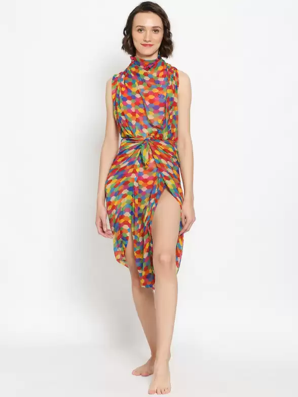Women Printed Cover Up Sarong - image 7