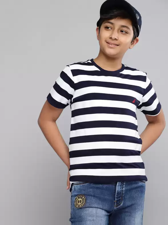 Boys Cotton Striped T-shirt - image 7