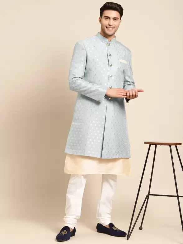 Men Printed Sherwani - image 7