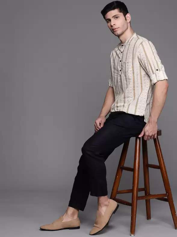Men Printed Cotton Kurta - image 7