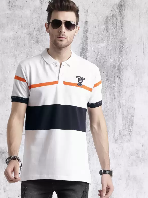 Striped Polo Pure Cotton T-shirt - image 7