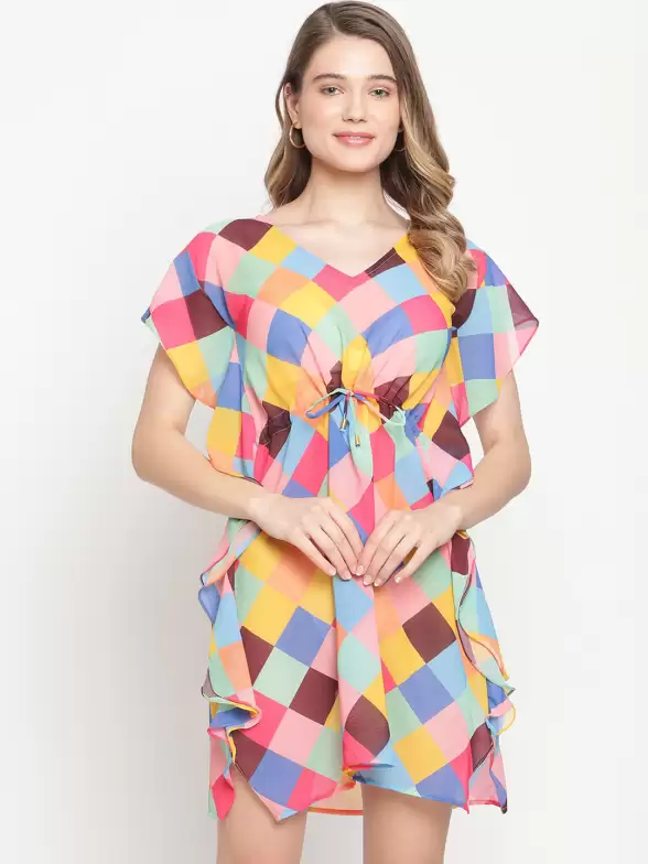 Printed Swimwear Dress - image 7