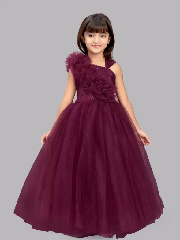 Girls Embellished Flared Dress - image 7