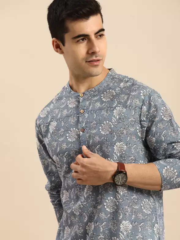 Men Pure Cotton Printed Kurta - image 7