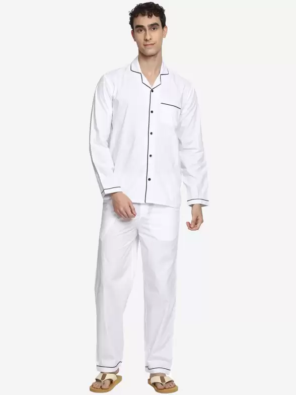 Men Pure Cotton Night Suit - image 7