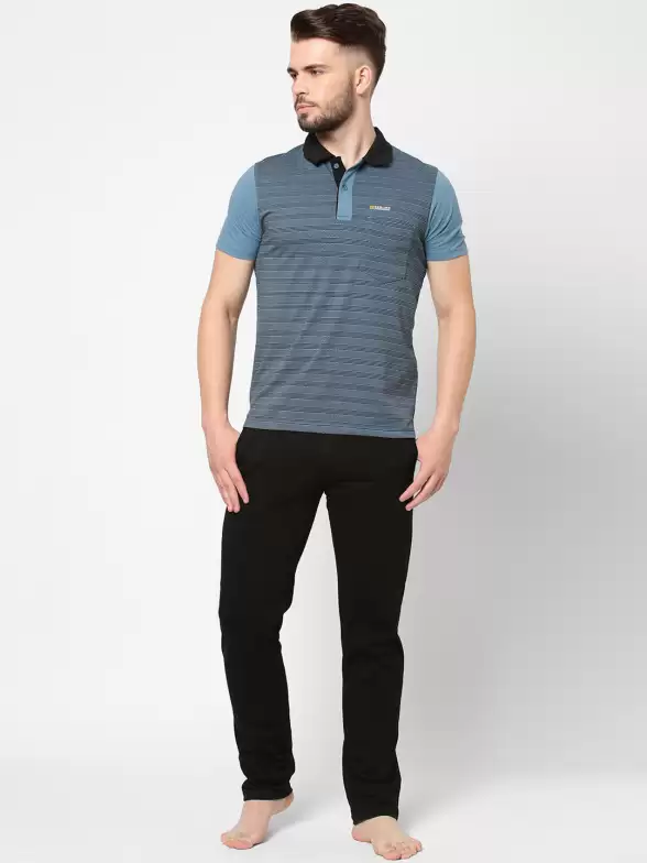 Men Striped Night suit - image 7