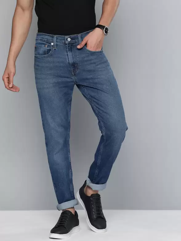 Men Tapered Fit High-Rise Jeans - image 7
