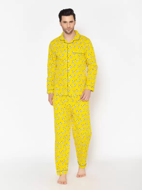 Men Printed Night Suit - image 7