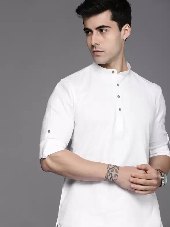 Men Solid Kurta - image 7