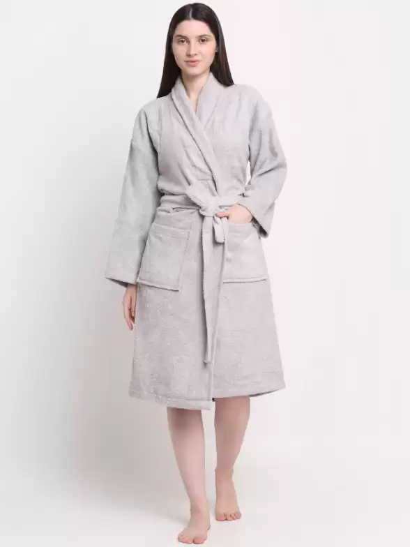 Women Bath Robe With Pockets - image 7