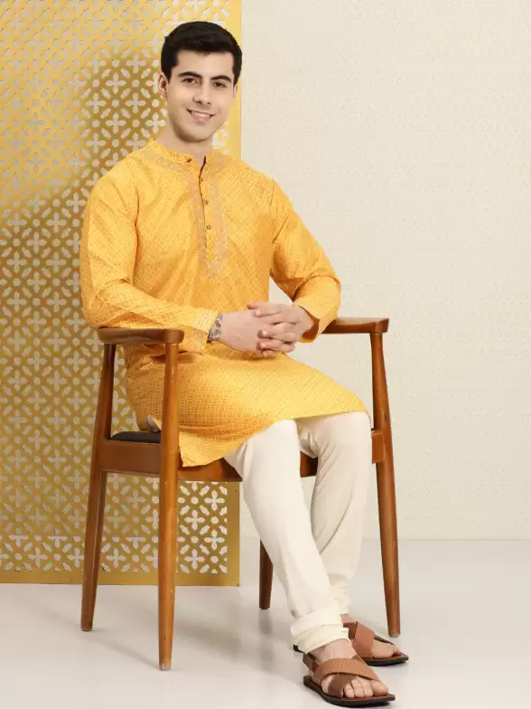 Men Ethnic Motifs Jashn Kurta - image 7