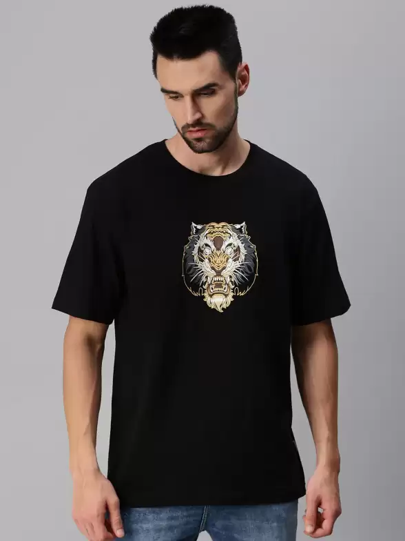 Men Printed Loose T-shirt - image 7