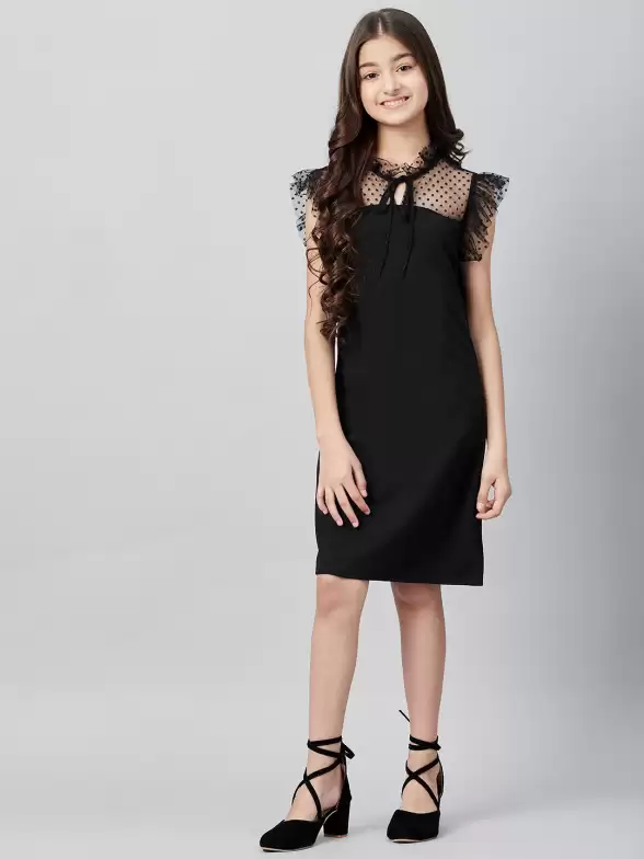 Sheath Tie-Up Neck Dress - image 7