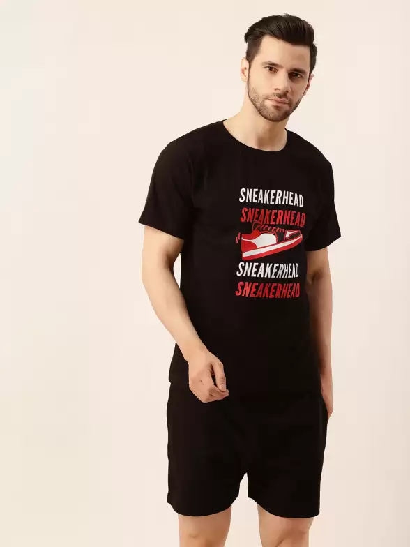 Men Printed Pure Cotton Night suit - image 7
