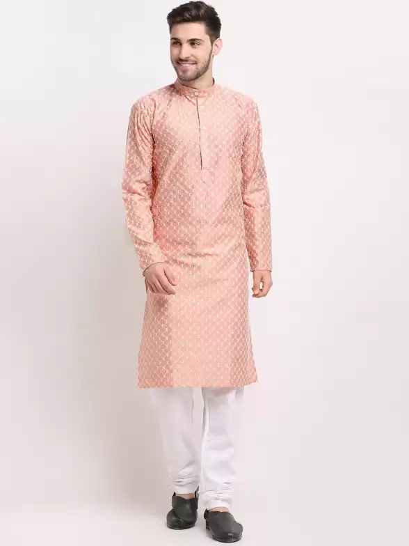 Men Embroidered Kurta with Pyjamas - image 7