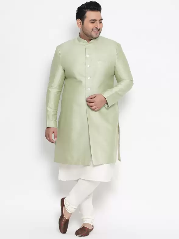 Men Solid Sherwani - image 7