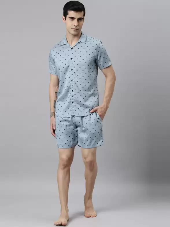 Men printed Night suit - image 7