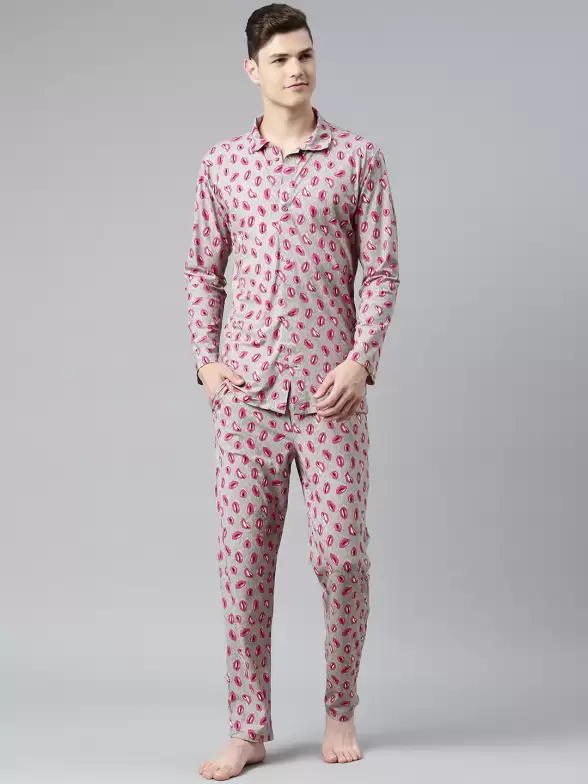 Men Printed Night suit - image 7