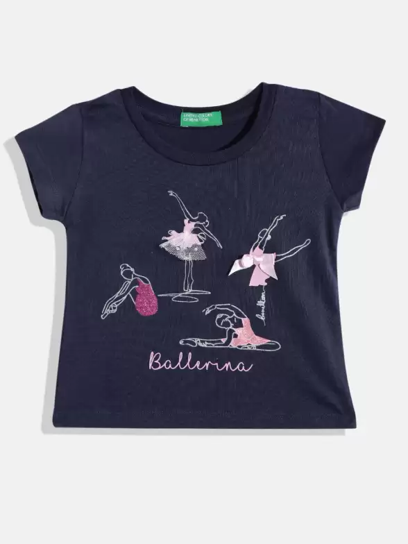 Girls Printed Cotton T-shirt - image 7
