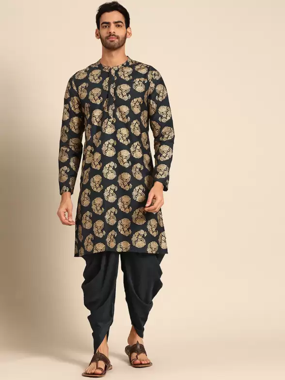 Men Printed Kurta Set - image 7