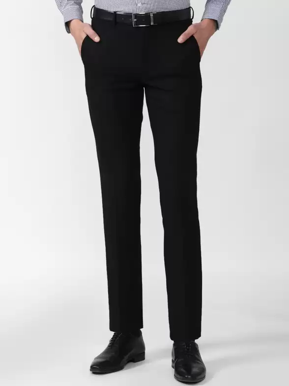 Men Black Formal Trousers - image 7