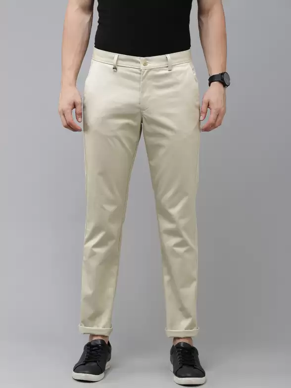 Men Slim Fit Mid-Rise Trousers - image 7