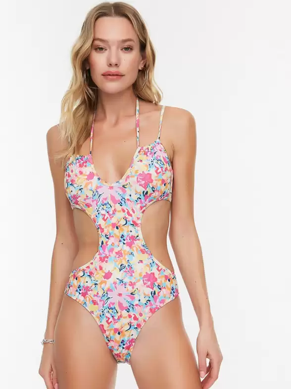 Women  Printed Swim Bodysuit - image 7