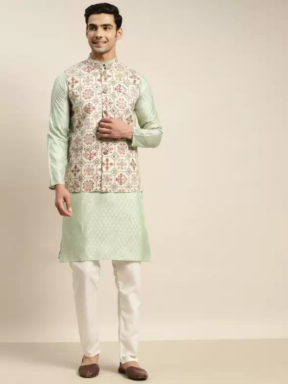 Men Kurta with Churidar - image 7