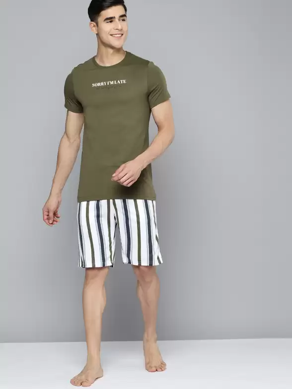Men Striped Shorts Set - image 7