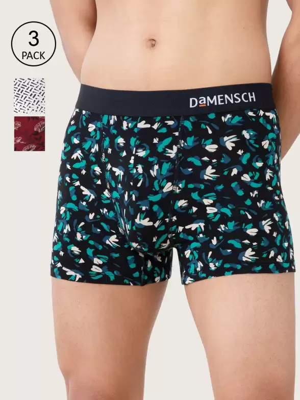 Men Pack of 3 Printed Trunks - image 7