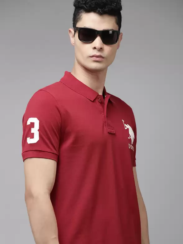 Men Polo Collar Slim Fit T-shirt - image 7