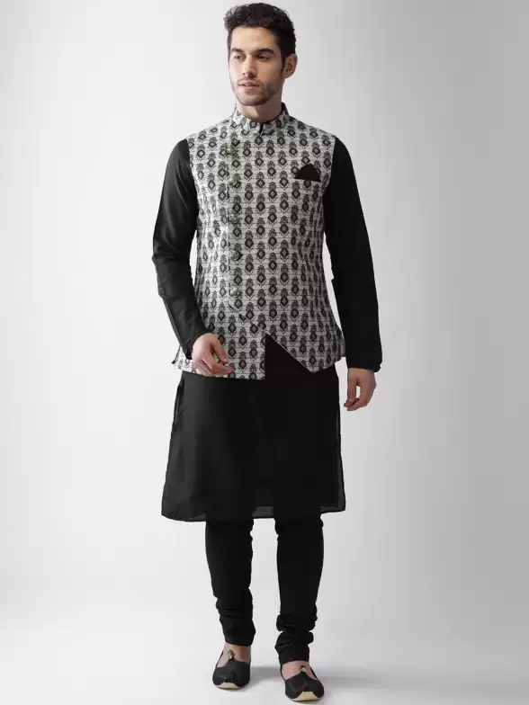 Men Nehru Jacket Kurta Set - image 7