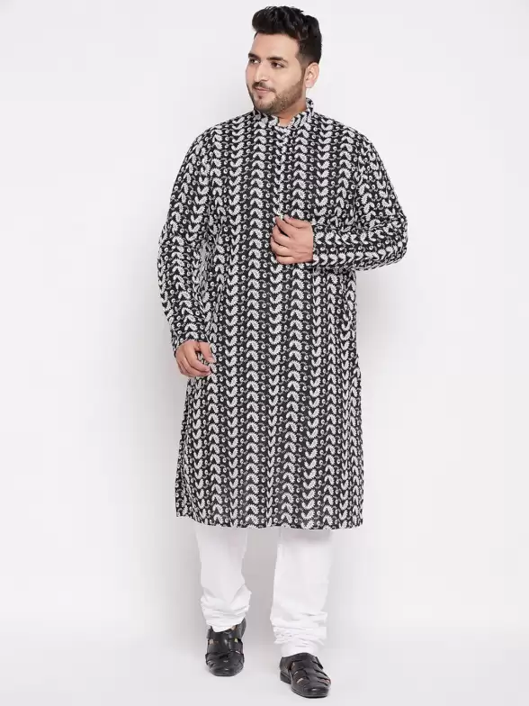 Men Printed Kurta with Pyjamas - image 7