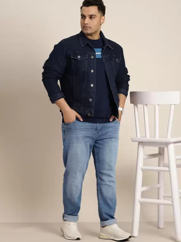 Men Plus Size Tapered Jeans - image 7