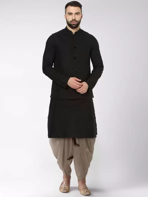Men Kurta with Dhoti Pants - image 7
