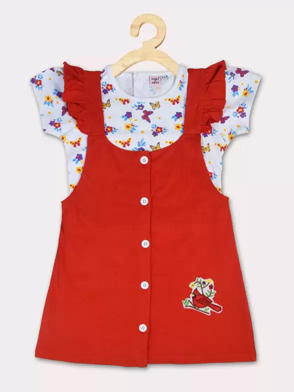 Girls Pinafore Mini Dress - image 7