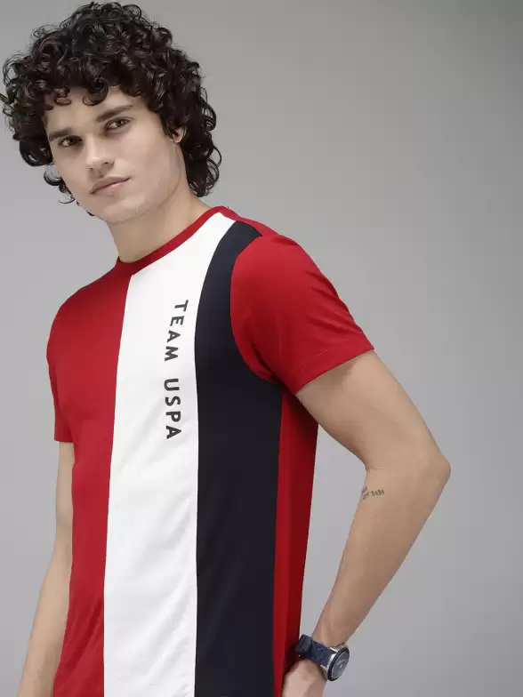 Men Colourblocked T-shirt - image 7