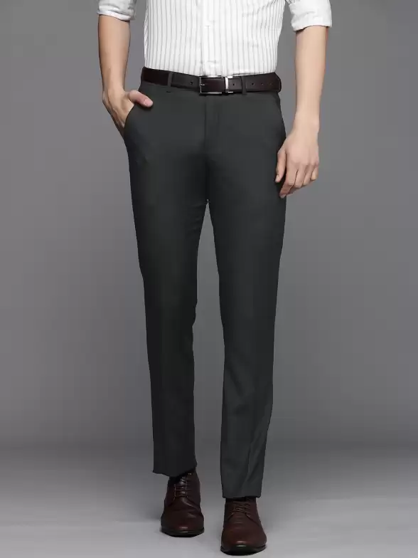 Men Slim Fit Formal Trousers - image 7