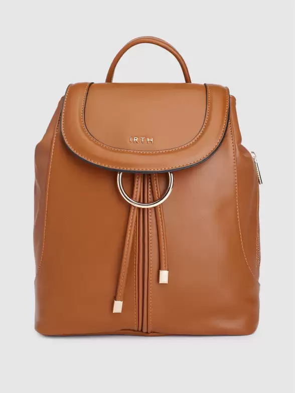 Women Solid Backpack - image 7