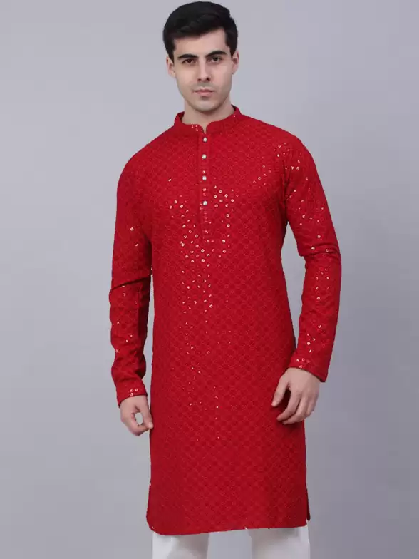 Men Ethnic Motifs Cotton Kurta - image 7