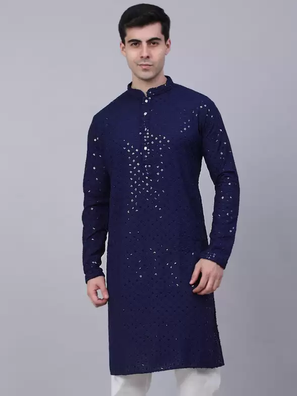 Men Ethnic Motifs Cotton Kurta - image 7