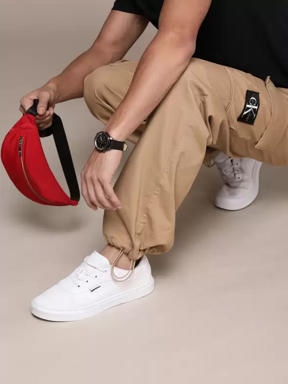 Men Pure Cotton Cargo Trousers - image 7