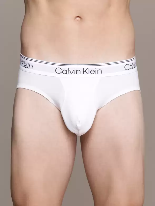 Men Solid Knitted Basic Briefs - image 7