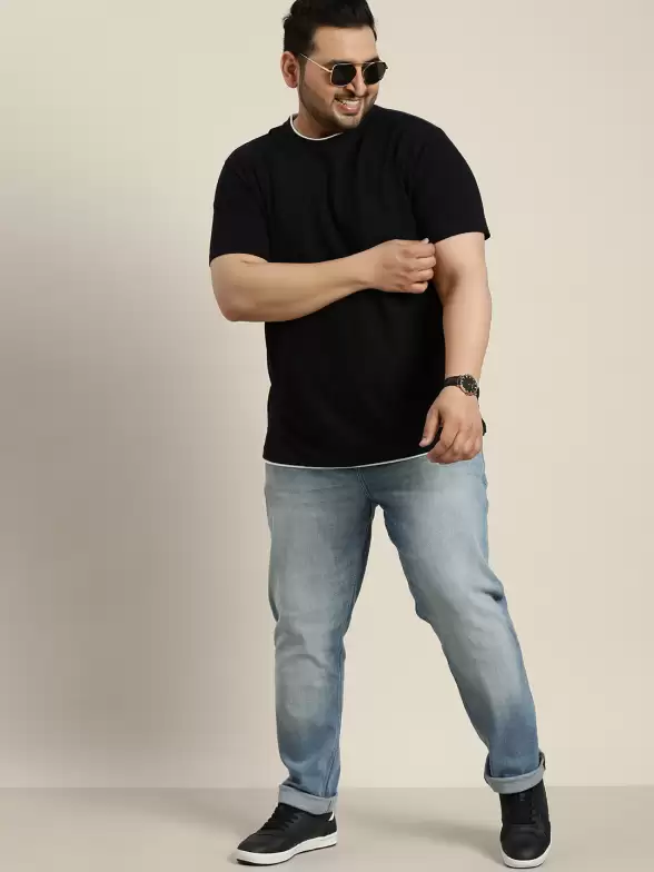 Men Plus Size Tapered Jeans - image 7