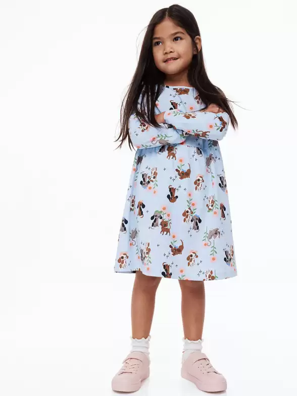 Girls Cotton Jersey Dress - image 7