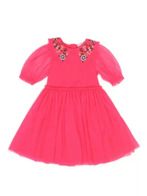 Peter Pan Collar Cotton Dress - image 7