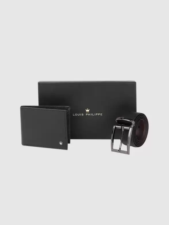 Men Leather Wallet & Belt Set - image 7